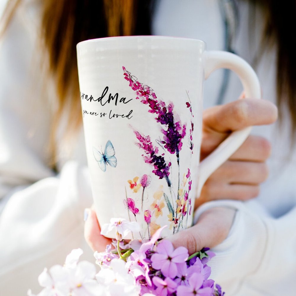 Coffee Mug for your Grandma - watercolor floral art by Amylee Weeks